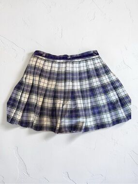 VTG The Children's Place Plaid Metallic Skort 3T Purple 90s Velvet Bloomers